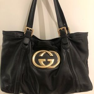 🔥🔥SOLD  Authentic Black Leather Gucci Bag🔥🔥
